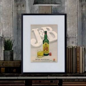 JB WHISKEY Advertising 1976 Wall Art